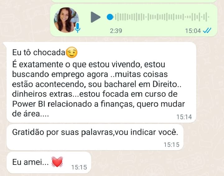 Depoimento 6 sobre a Numerologia do Ano Pessoal